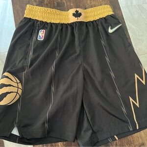 Nike Shorts Black/Gold - Toronto Raptors 75th Anniversary Edition
